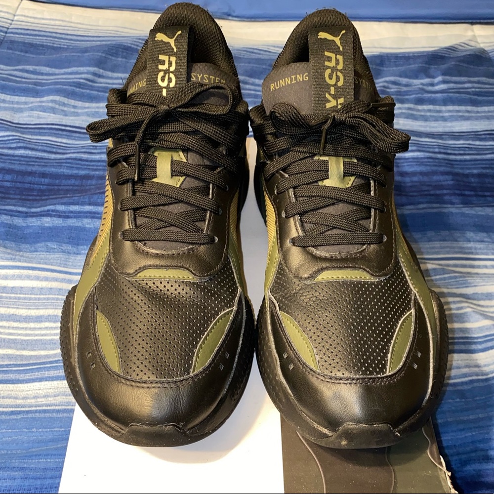 Puma RS-X Winterized Trainers Olive Black Sz 11.5